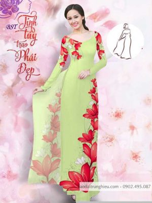 Vải áo dài hoa 3D mới ra AD M7402 61 1590725992 755 vai ao dai vai ao dai dep ad