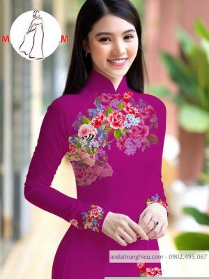 Vải áo dài hoa hồng thiết kế 2020 AD M7401 34 1590726108 187 vai ao dai vai ao dai dep ad