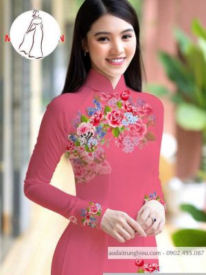 Vải áo dài hoa hồng thiết kế 2020 AD M7401 38 1590726109 296 vai ao dai vai ao dai dep ad