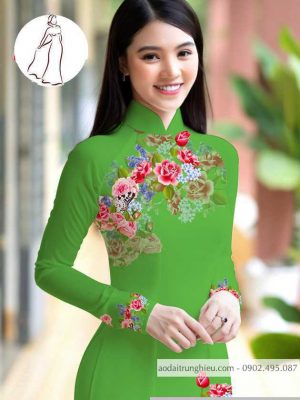 Vải áo dài hoa hồng thiết kế 2020 AD M7401 37 1590726109 340 vai ao dai vai ao dai dep ad