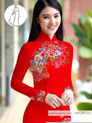 Vải áo dài hoa hồng thiết kế 2020 AD M7401 40 1590726109 591 vai ao dai vai ao dai dep ad