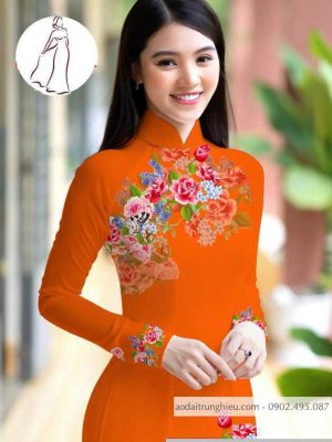 Vải áo dài hoa hồng thiết kế 2020 AD M7401 42 1590726110 504 vai ao dai vai ao dai dep ad