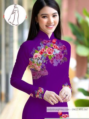 Vải áo dài hoa hồng thiết kế 2020 AD M7401 43 1590726110 816 vai ao dai vai ao dai dep ad