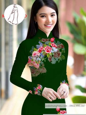 Vải áo dài hoa hồng thiết kế 2020 AD M7401 55 1590726112 559 vai ao dai vai ao dai dep ad