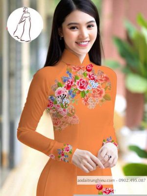 Vải áo dài hoa hồng thiết kế 2020 AD M7401 58 1590726113 386 vai ao dai vai ao dai dep ad