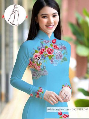 Vải áo dài hoa hồng thiết kế 2020 AD M7401 57 1590726113 43 vai ao dai vai ao dai dep ad