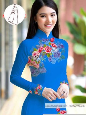 Vải áo dài hoa hồng thiết kế 2020 AD M7401 56 1590726113 929 vai ao dai vai ao dai dep ad