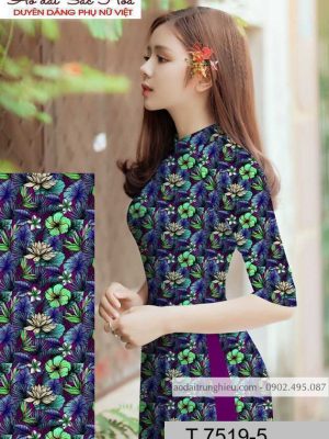 Vải áo dài hoa đều kiểu mới AD T7519 13 1590726228 802 vai ao dai vai ao dai dep ad