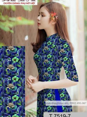 Vải áo dài hoa đều kiểu mới AD T7519 14 1590726228 891 vai ao dai vai ao dai dep ad