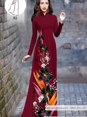 Vải áo dài hoa 3D thiết kế 2020 AD H10557 21 1590804611 607 vai ao dai vai ao dai dep ad