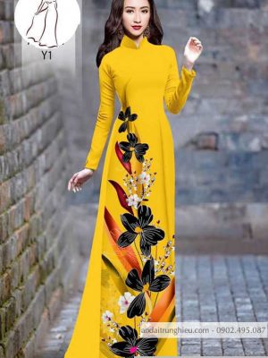 Vải áo dài hoa 3D thiết kế 2020 AD H10557 29 1590804613 3 vai ao dai vai ao dai dep ad
