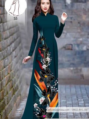 Vải áo dài hoa 3D thiết kế 2020 AD H10557 30 1590804613 84 vai ao dai vai ao dai dep ad