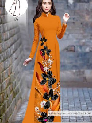 Vải áo dài hoa 3D thiết kế 2020 AD H10557 35 1590804614 485 vai ao dai vai ao dai dep ad