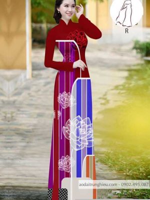 Vải áo dài hoa sen kiểu mới AD H10576 23 1590804851 486 vai ao dai vai ao dai dep ad