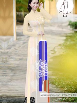 Vải áo dài hoa sen kiểu mới AD H10576 32 1590804853 191 vai ao dai vai ao dai dep ad