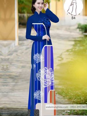 Vải áo dài hoa sen kiểu mới AD H10576 33 1590804854 558 vai ao dai vai ao dai dep ad