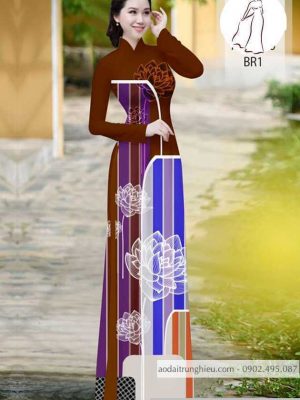 Vải áo dài hoa sen kiểu mới AD H10576 37 1590804854 758 vai ao dai vai ao dai dep ad
