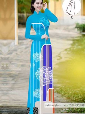 Vải áo dài hoa sen kiểu mới AD H10576 36 1590804854 783 vai ao dai vai ao dai dep ad