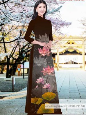 Vải áo dài hoa sen kiểu mới AD T7525 28 1590804970 621 vai ao dai vai ao dai dep ad
