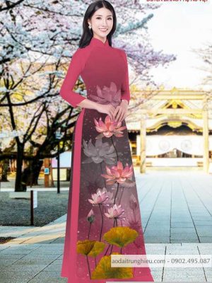 Vải áo dài hoa sen kiểu mới AD T7525 31 1590804971 467 vai ao dai vai ao dai dep ad