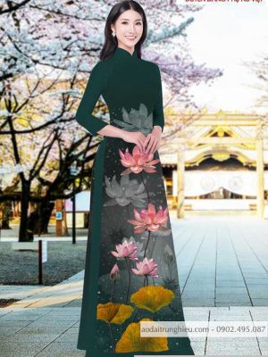 Vải áo dài hoa sen kiểu mới AD T7525 30 1590804971 86 vai ao dai vai ao dai dep ad