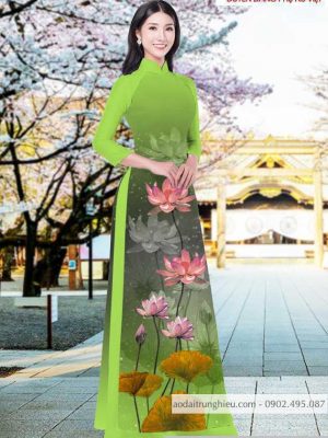 Vải áo dài hoa sen kiểu mới AD T7525 35 1590804972 868 vai ao dai vai ao dai dep ad