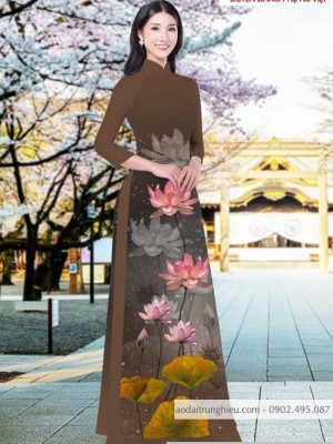 Vải áo dài hoa sen kiểu mới AD T7525 47 1590804974 82 vai ao dai vai ao dai dep ad