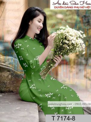 Vải áo dài hoa đều kiểu mới AD T7174 36 1590805215 211 vai ao dai vai ao dai dep ad