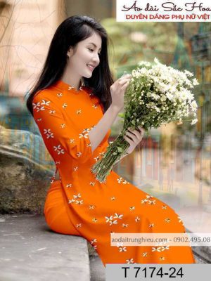 Vải áo dài hoa đều kiểu mới AD T7174 35 1590805215 540 vai ao dai vai ao dai dep ad
