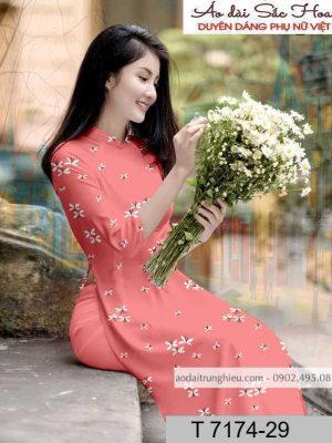 Vải áo dài hoa đều kiểu mới AD T7174 32 1590805215 654 vai ao dai vai ao dai dep ad