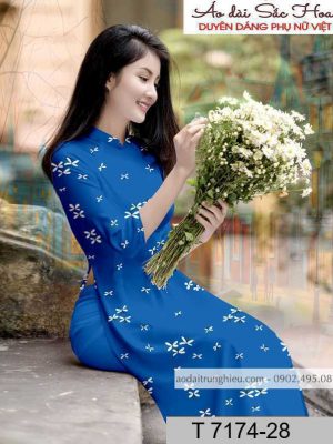 Vải áo dài hoa đều kiểu mới AD T7174 33 1590805215 764 vai ao dai vai ao dai dep ad