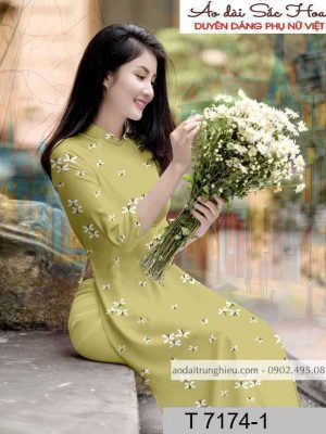 Vải áo dài hoa đều kiểu mới AD T7174 41 1590805216 151 vai ao dai vai ao dai dep ad