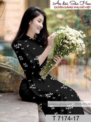 Vải áo dài hoa đều kiểu mới AD T7174 38 1590805216 554 vai ao dai vai ao dai dep ad
