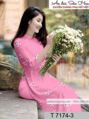 Vải áo dài hoa đều kiểu mới AD T7174 43 1590805217 434 vai ao dai vai ao dai dep ad