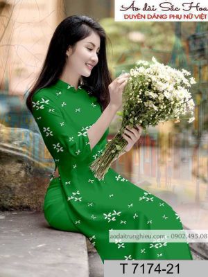 Vải áo dài hoa đều kiểu mới AD T7174 49 1590805218 11 vai ao dai vai ao dai dep ad