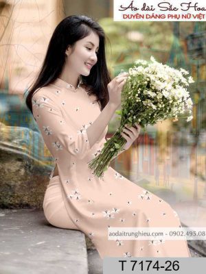 Vải áo dài hoa đều kiểu mới AD T7174 48 1590805218 214 vai ao dai vai ao dai dep ad