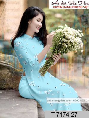 Vải áo dài hoa đều kiểu mới AD T7174 47 1590805218 452 vai ao dai vai ao dai dep ad