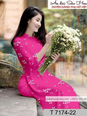 Vải áo dài hoa đều kiểu mới AD T7174 46 1590805218 622 vai ao dai vai ao dai dep ad