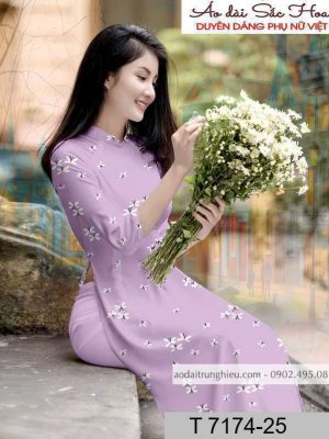 Vải áo dài hoa đều kiểu mới AD T7174 50 1590805219 722 vai ao dai vai ao dai dep ad