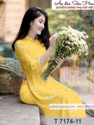 Vải áo dài hoa đều kiểu mới AD T7174 51 1590805219 820 vai ao dai vai ao dai dep ad