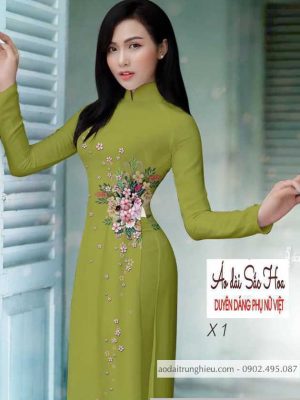 Vải áo dài hoa 3D kiểu mới AD H14521 22 1590805571 649 vai ao dai vai ao dai dep ad