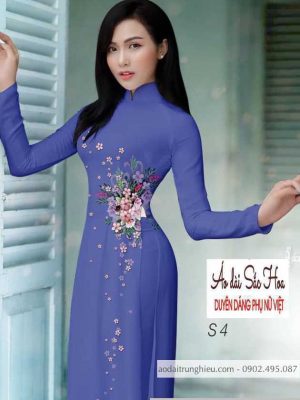 Vải áo dài hoa 3D kiểu mới AD H14521 29 1590805572 18 vai ao dai vai ao dai dep ad