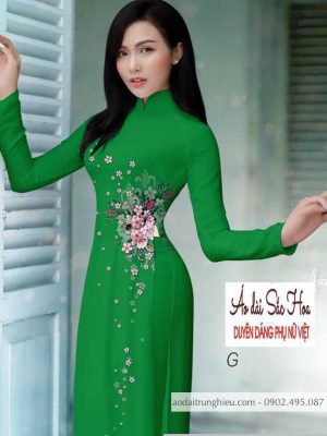 Vải áo dài hoa 3D kiểu mới AD H14521 36 1590805573 173 vai ao dai vai ao dai dep ad