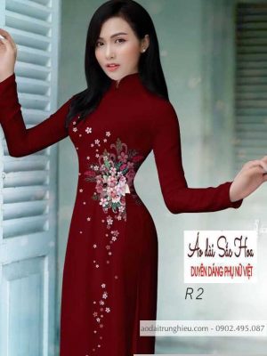Vải áo dài hoa 3D kiểu mới AD H14521 35 1590805573 684 vai ao dai vai ao dai dep ad
