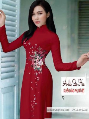 Vải áo dài hoa 3D kiểu mới AD H14521 37 1590805574 157 vai ao dai vai ao dai dep ad