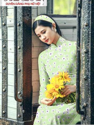 Vải áo dài hoa đều mới ra AD T7183 13 1590982379 375 vai ao dai vai ao dai dep ad