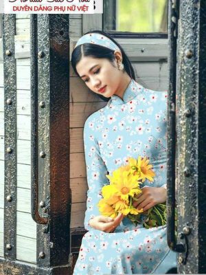 Vải áo dài hoa đều mới ra AD T7183 14 1590982380 43 vai ao dai vai ao dai dep ad