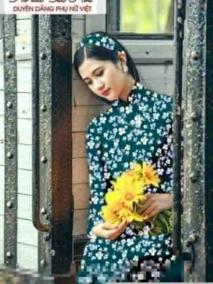 Vải áo dài hoa đều mới ra AD T7183 21 1590982381 168 vai ao dai vai ao dai dep ad