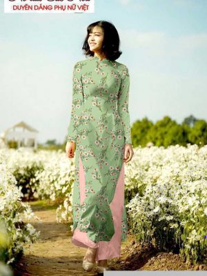 Vải áo dài hoa đều mới ra AD T7182 27 1590982517 767 vai ao dai vai ao dai dep ad