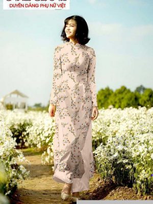 Vải áo dài hoa đều mới ra AD T7182 31 1590982518 767 vai ao dai vai ao dai dep ad